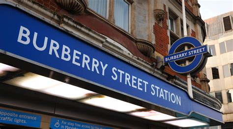 tube trains Burberry street